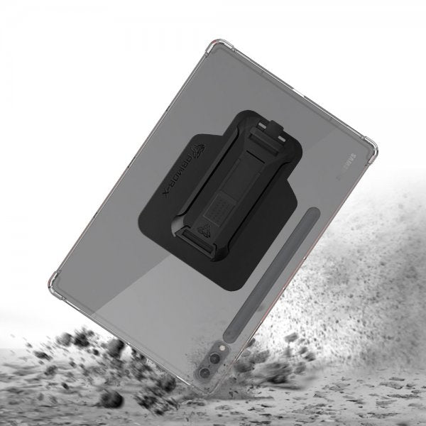 Armor-X Samsung Galaxy Tab S9 Plus Deksel Corner Protection Case Hand Strap Kickstand X-Mount